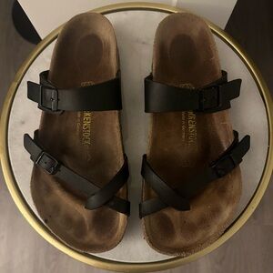 Birkenstock Mayari Black Double-Strap Sandals Women’s 10, Men’s 8